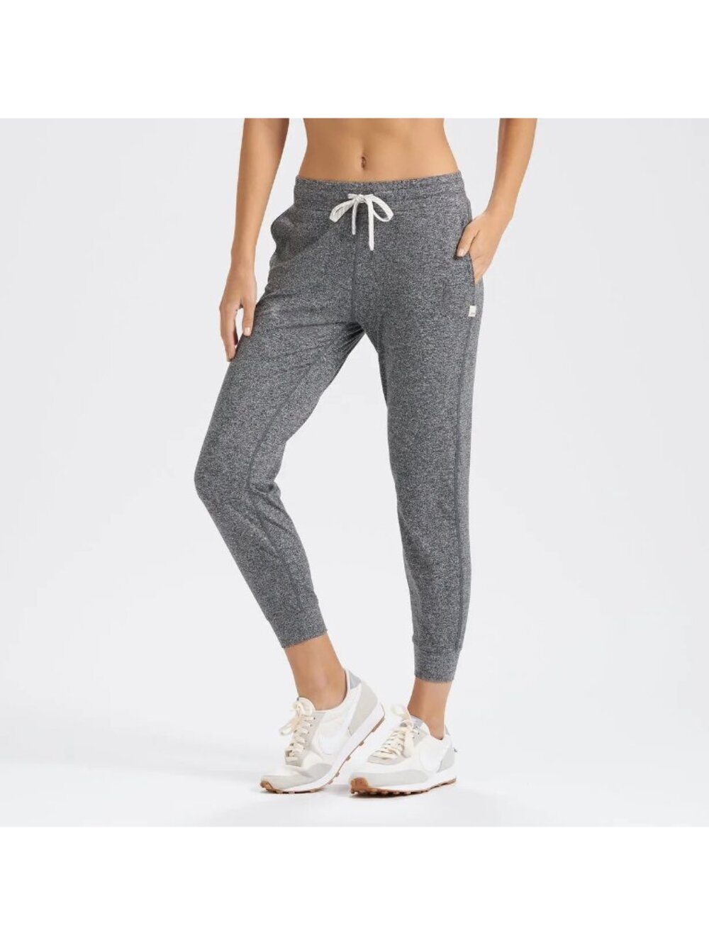 Vuori VW303 Performance Jogger Womens Small Heathered Gray Dreamknit Pants EUC